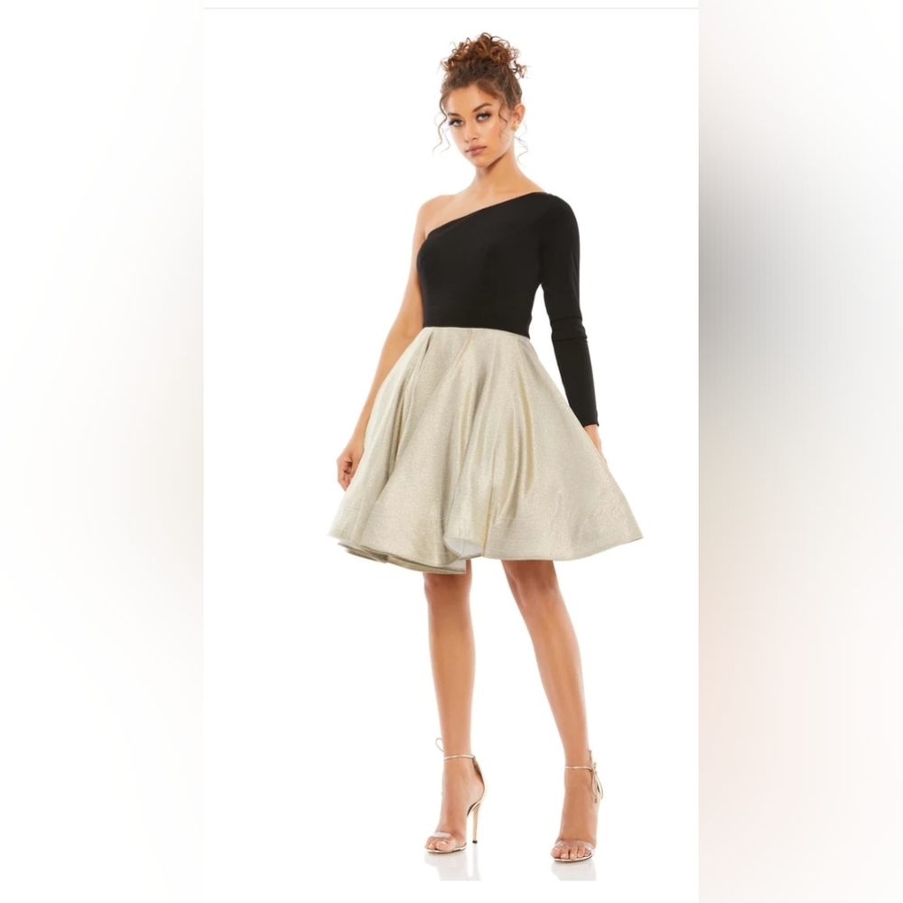 Mac Duggal One Shoulder Cocktail Dress